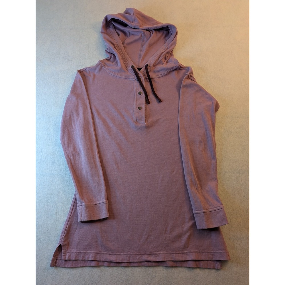 Patagonia Women's Misty Meadow Tunic Hoodie 1/4 Snap Purple XS Very Good